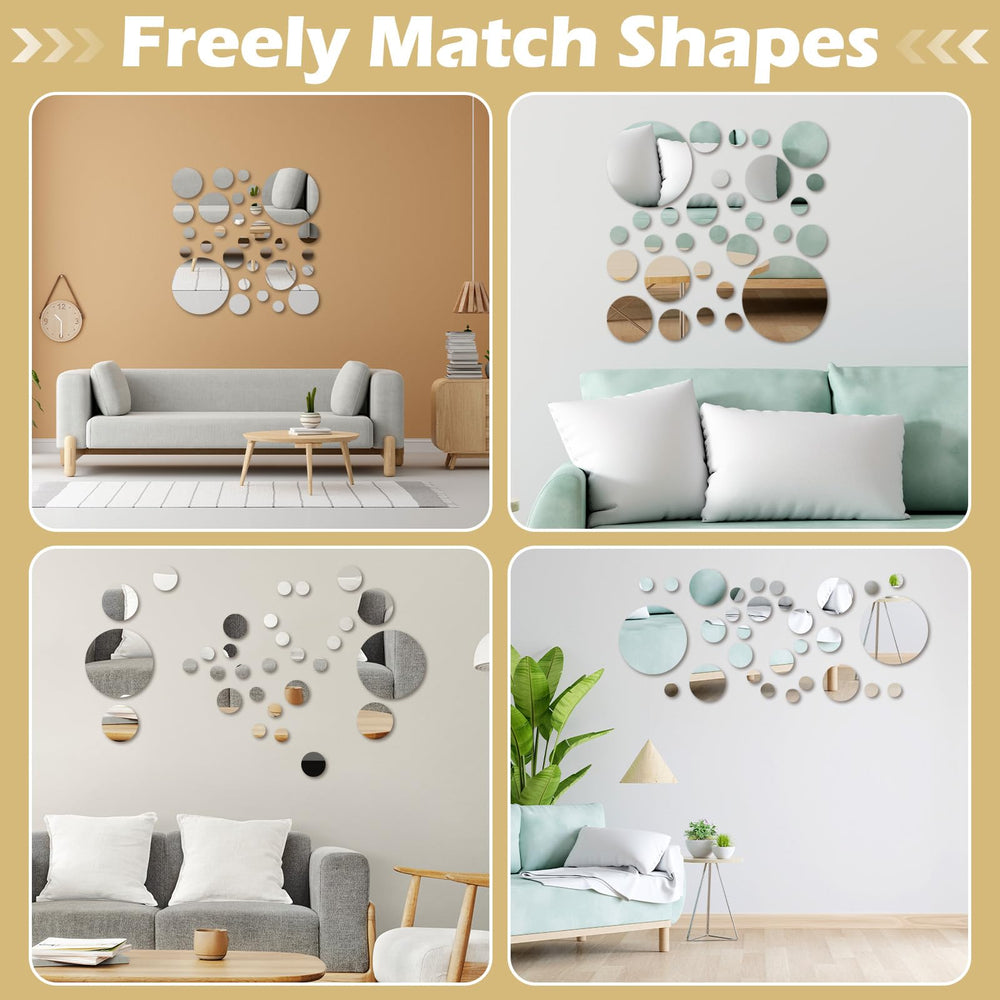 Bremorou Circle Mirror Collection 3cm tile—tiny focal point for doors.