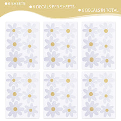 Bremorou easy-peel daisy sticker helps you rework decor without mess.