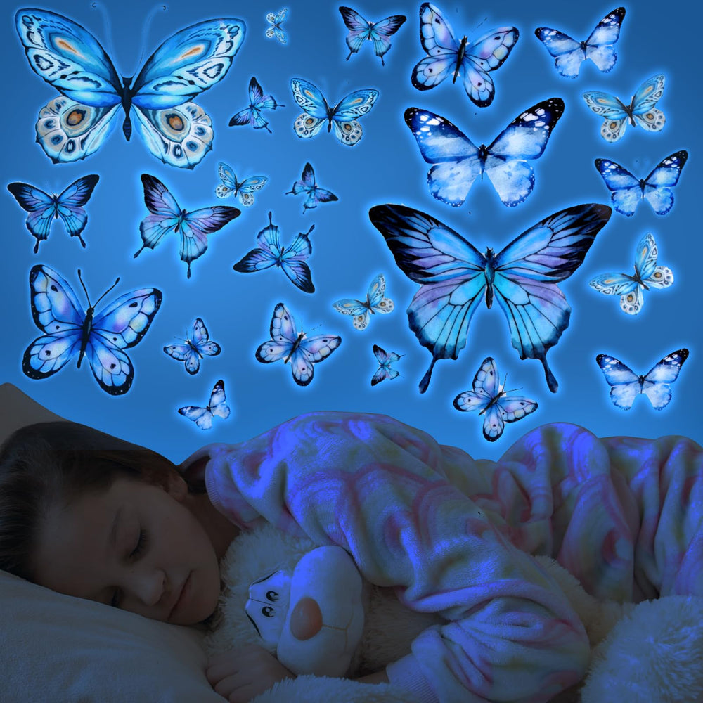 bremorou pvc butterflies material closeup highlights durable removable decor.