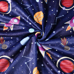 Brenaly blanket dotted-back-detail shows two-layer design for breathable, cozy naps.