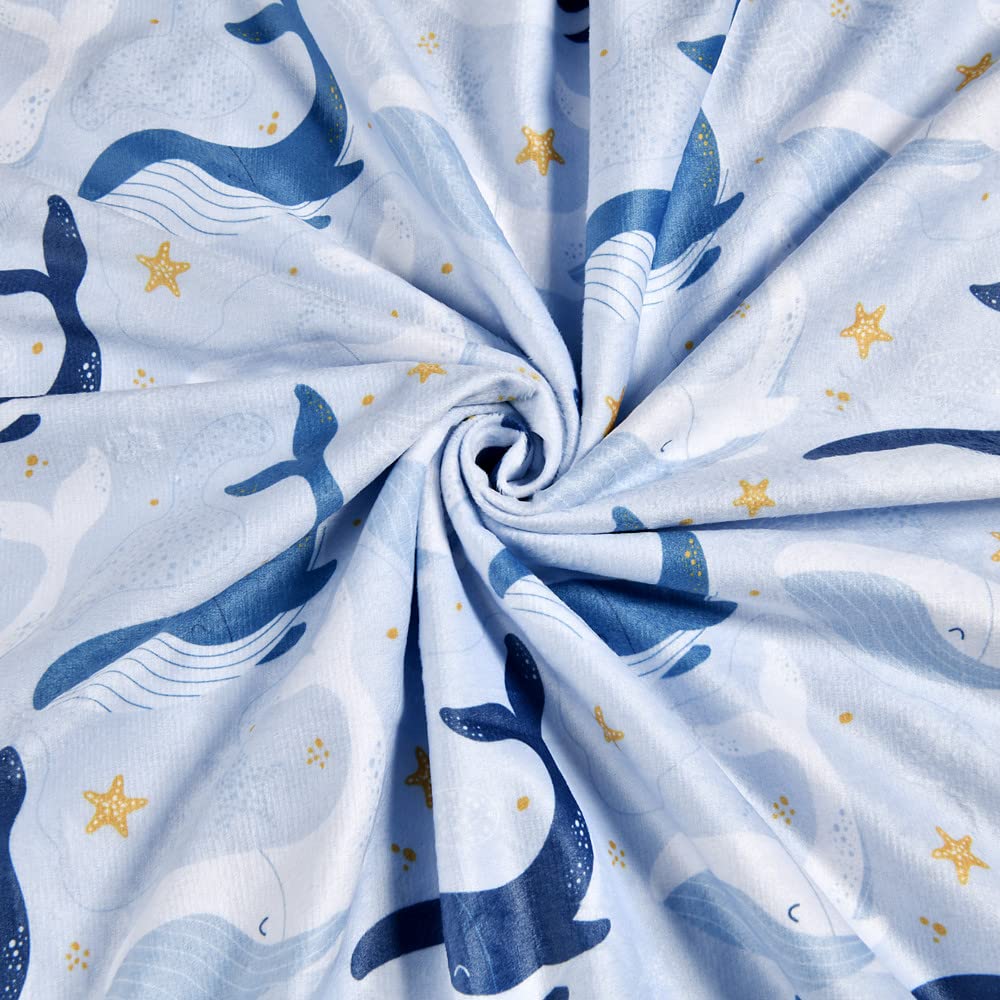 Close-up of Brenaly minky-soft fabric showing gentle touch