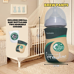 BREW PANTS coozies design 2 side add a playful touch while preserving comfortable handling.
