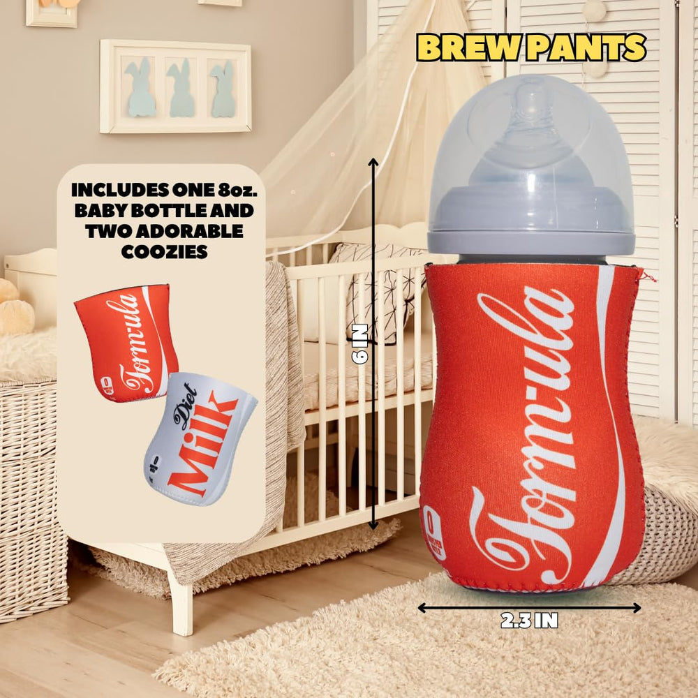 Brew Pants neoprene coozie designs showcase bold graphics for on-the-go sipping.