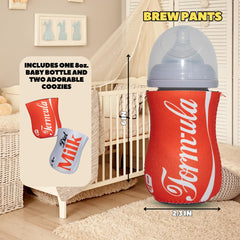 Brew Pants neoprene coozie designs showcase bold graphics for on-the-go sipping.
