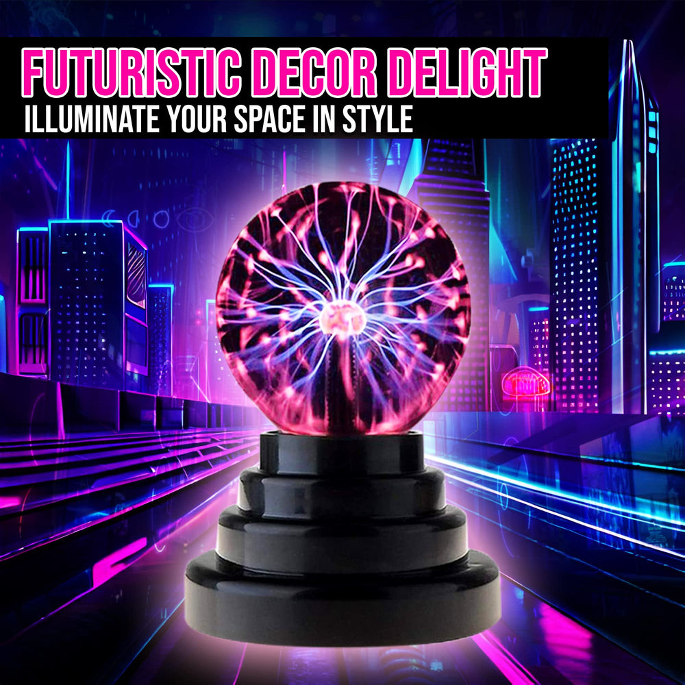 Brewish plasma ball touch interaction shows responsive arcs following your fingertip