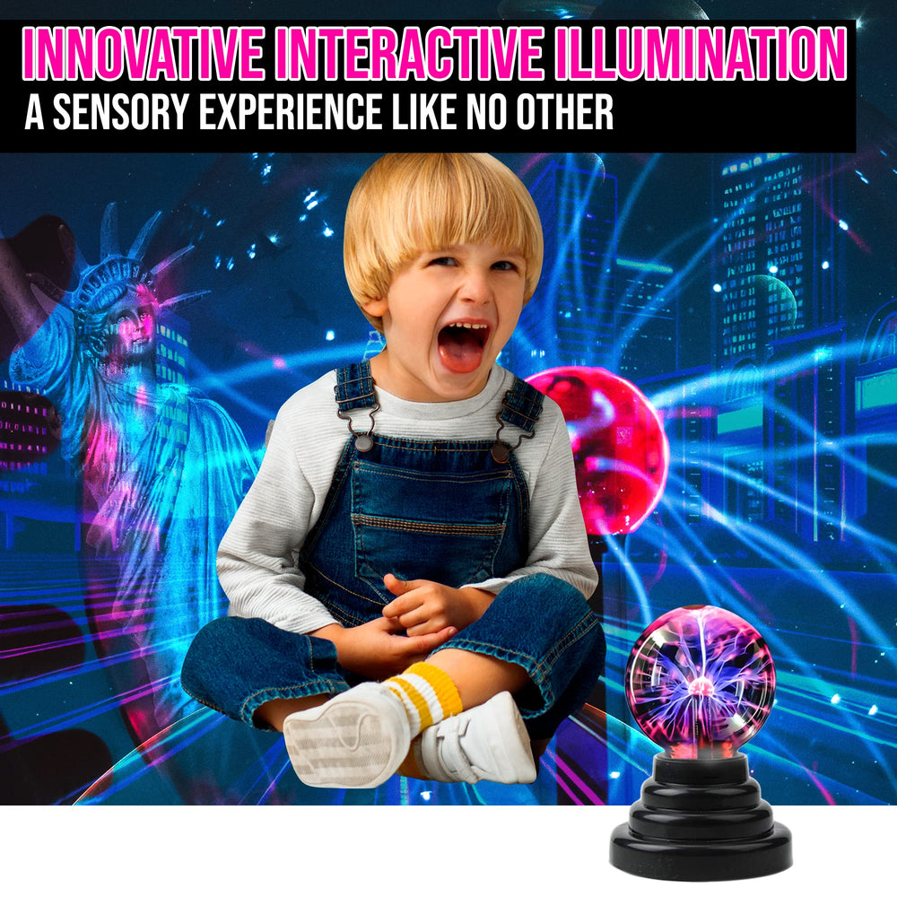 Brewish plasma ball USB and battery power gives portable glow anywhere