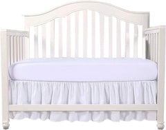 Bright Bedding crib bed skirt with split corners adds a polished, tidy look to nurseries.
