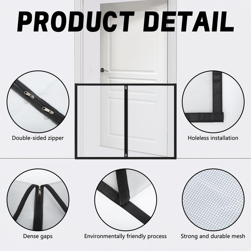 BrightRow dog gate 32x44 inch dimensions provide ample coverage for small to medium dogs