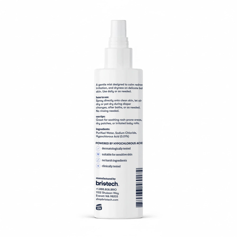 BRIOTECH Baby Skin Love Spray after diaper change provides quick cleansing and refresh