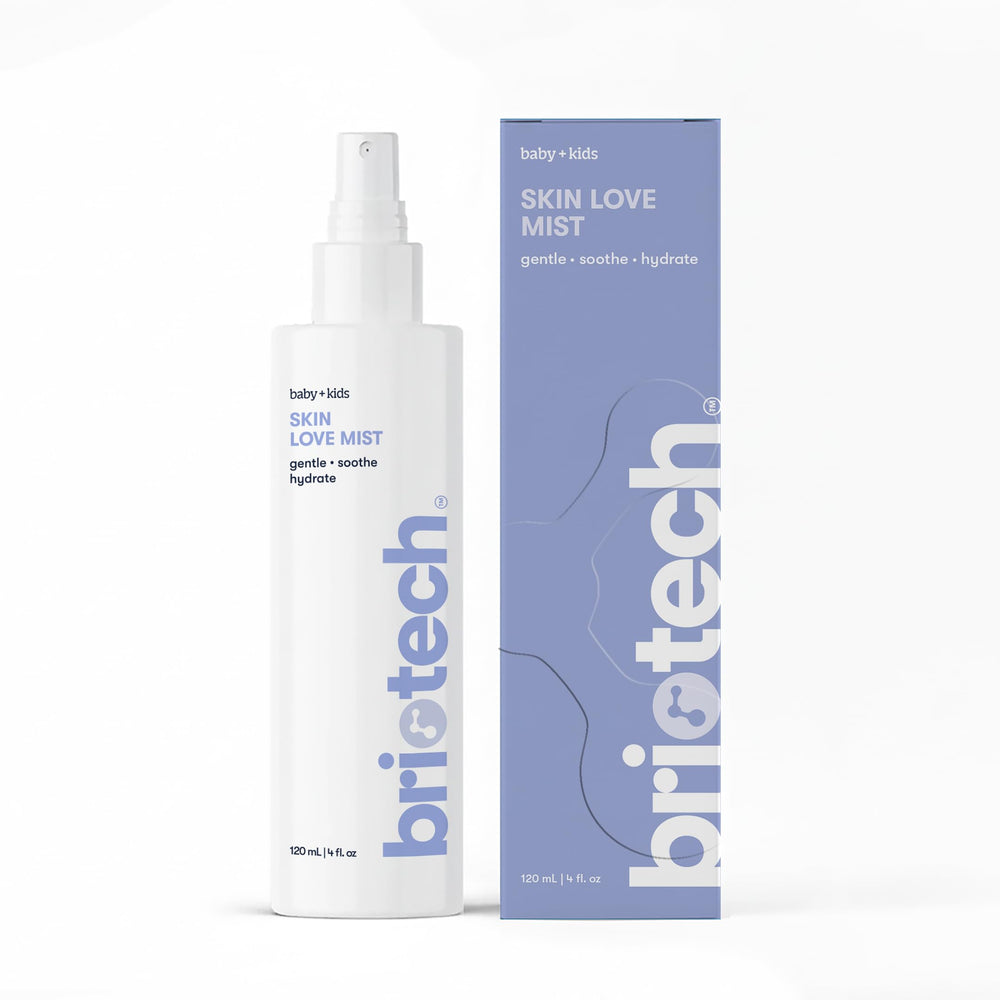 Briotech Baby Skin Love spray bottle for gentle cleansing of delicate skin
