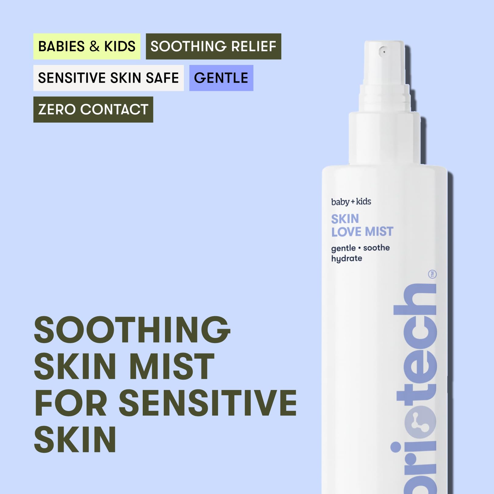 BRIOTECH Baby Skin Love Spray mist application ready for after diaper changes