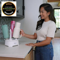 Brisa Rack features an integrated fan for even, gentle heat distribution.