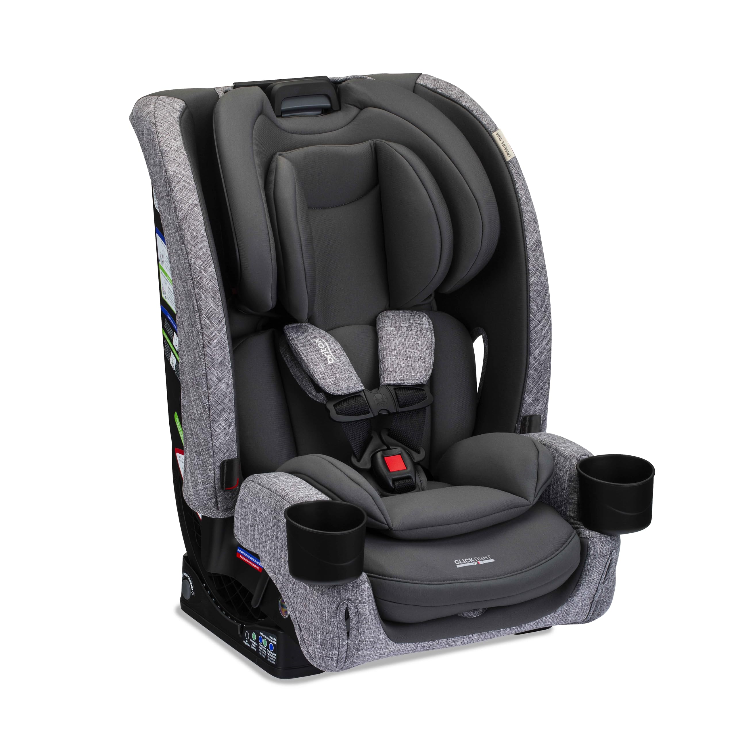 Britax One4Life Slim rear-facing setup with ClickTight for infants.