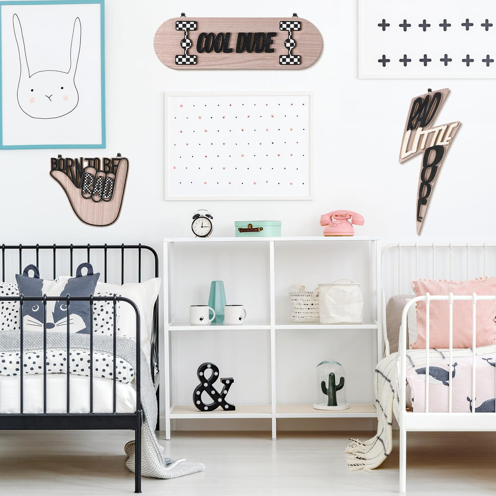 Briwooody Dorm Room wood wall decor fits various spaces.