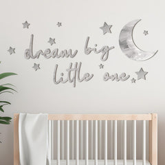 Briwooody Dream Big Sign decor inspires imagination in the nursery