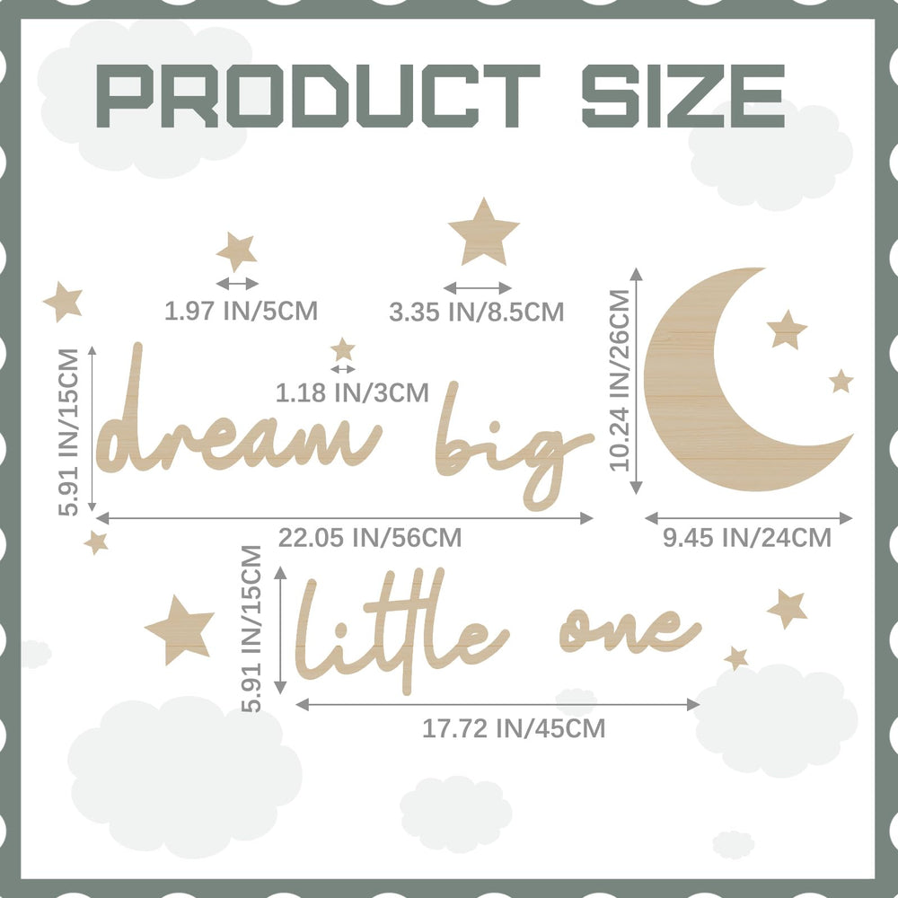 Briwoody Little One sign complements neutral nursery theme with timeless appeal