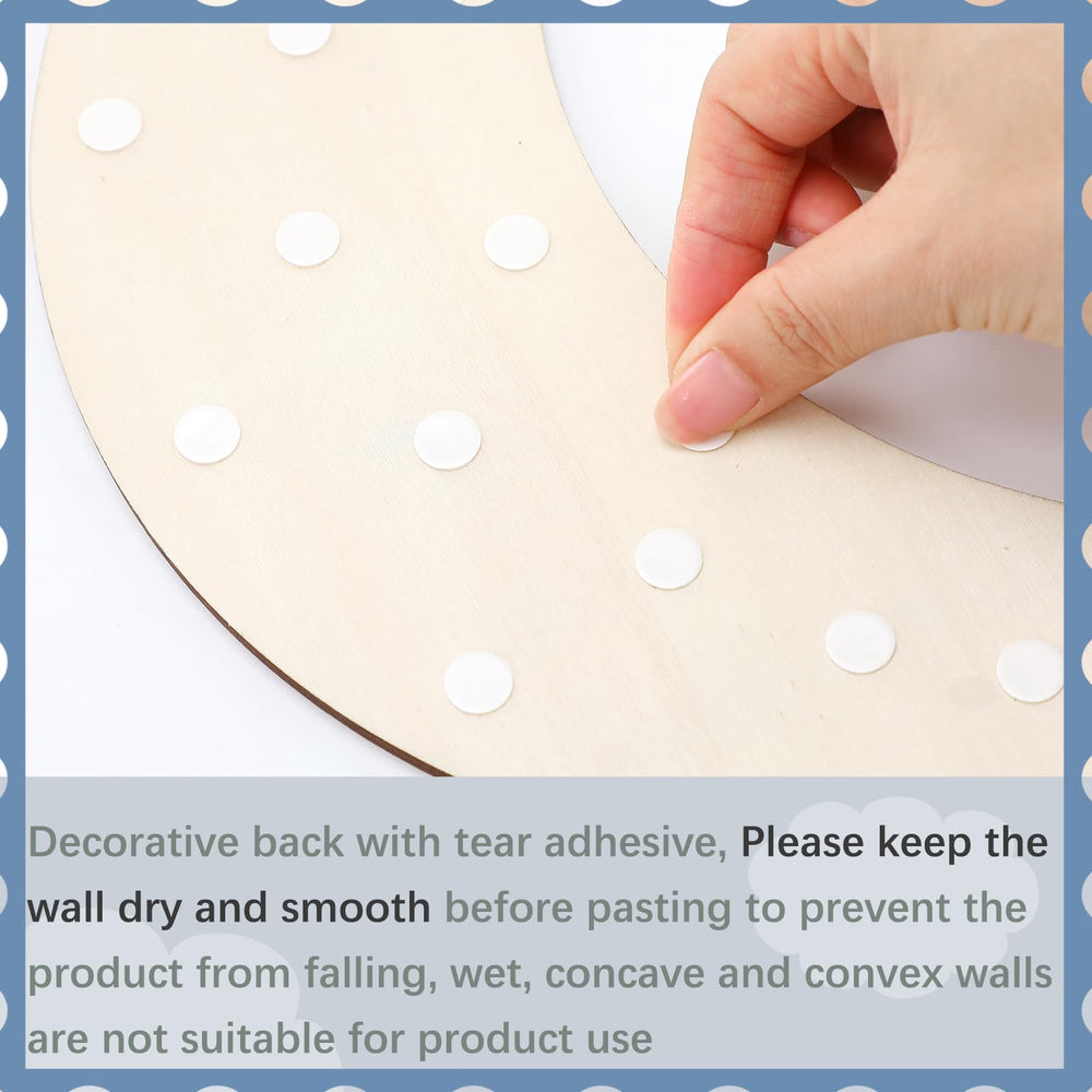 Briwooody star medium blue adds varied shapes for playful nursery accents