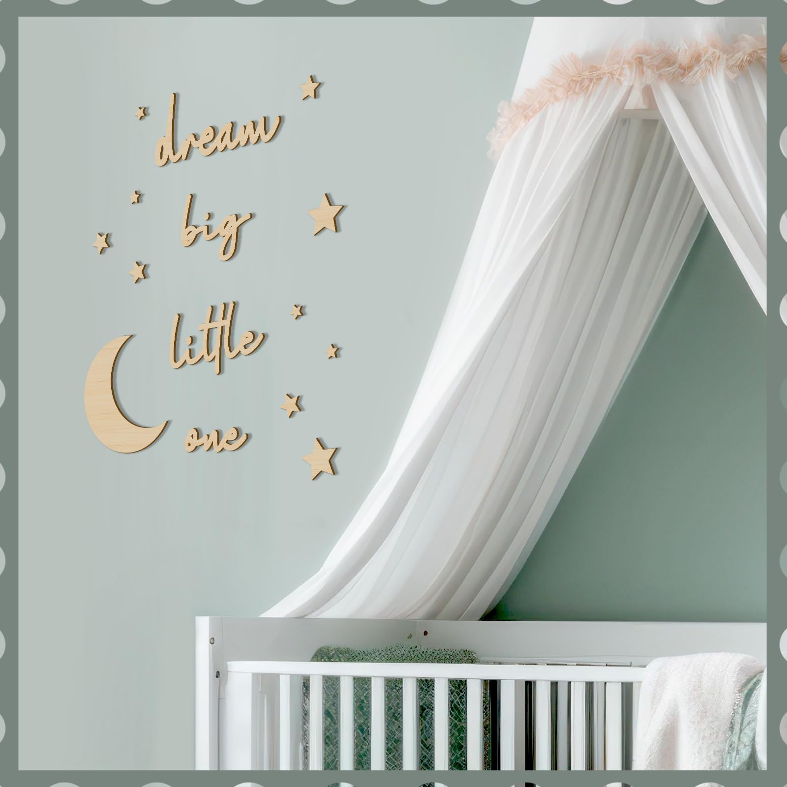 Briwooody Small star wall decor adds whimsy to play area