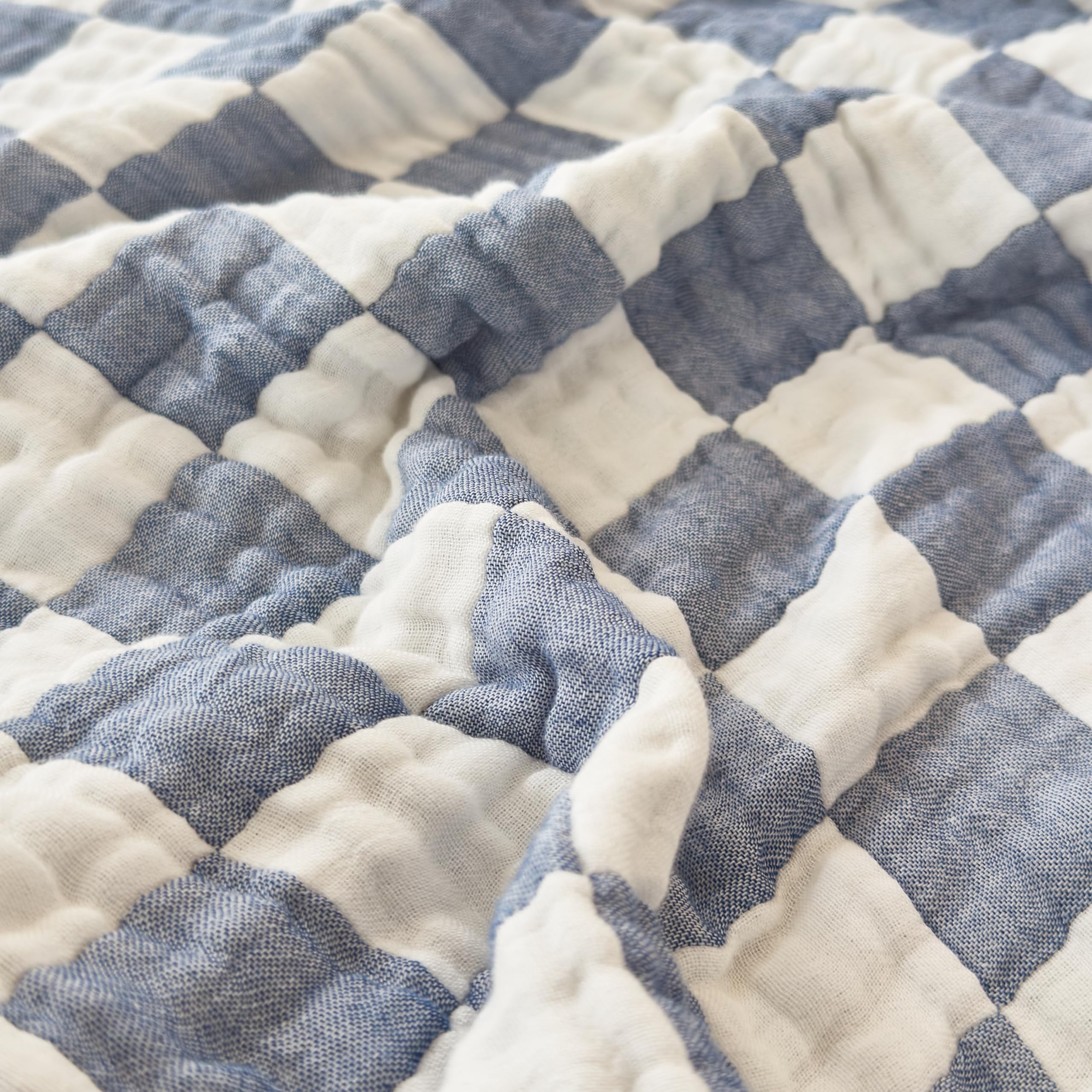 Brnabiou blanket blue used as nursing cover for privacy