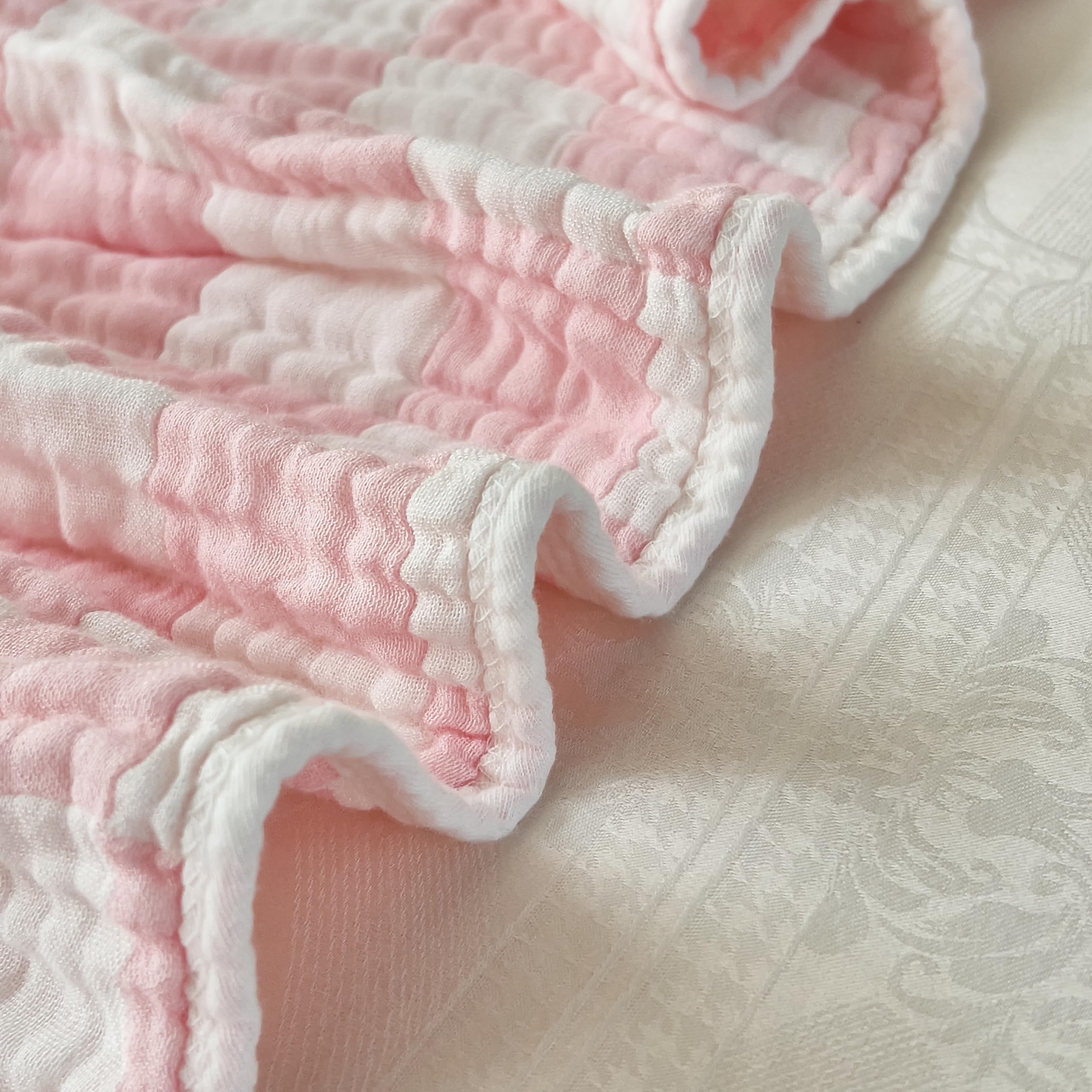 Brnabiou towel texture shown, soft and breathable for sensitive skin