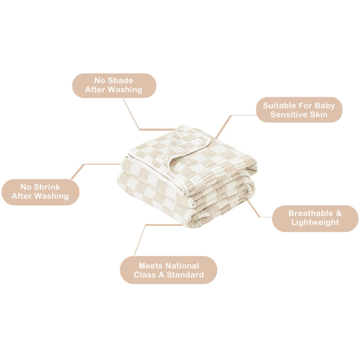 Brnabiou two-pack set in cream and pink for everyday use