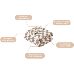 Brnabiou infant burp-time wrap with cozy drape in coffee color