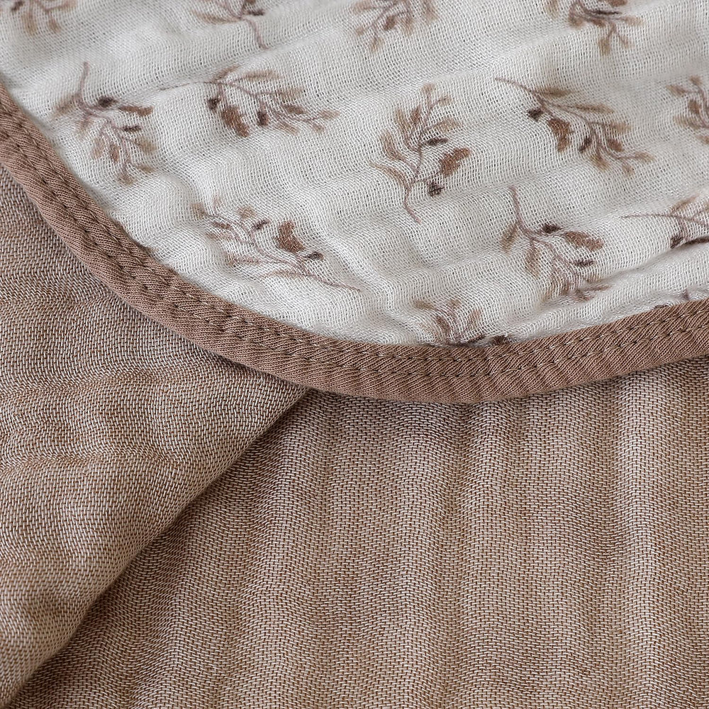 Brnabiou blanket Coffee care shot underscores machine washable, easy maintenance.