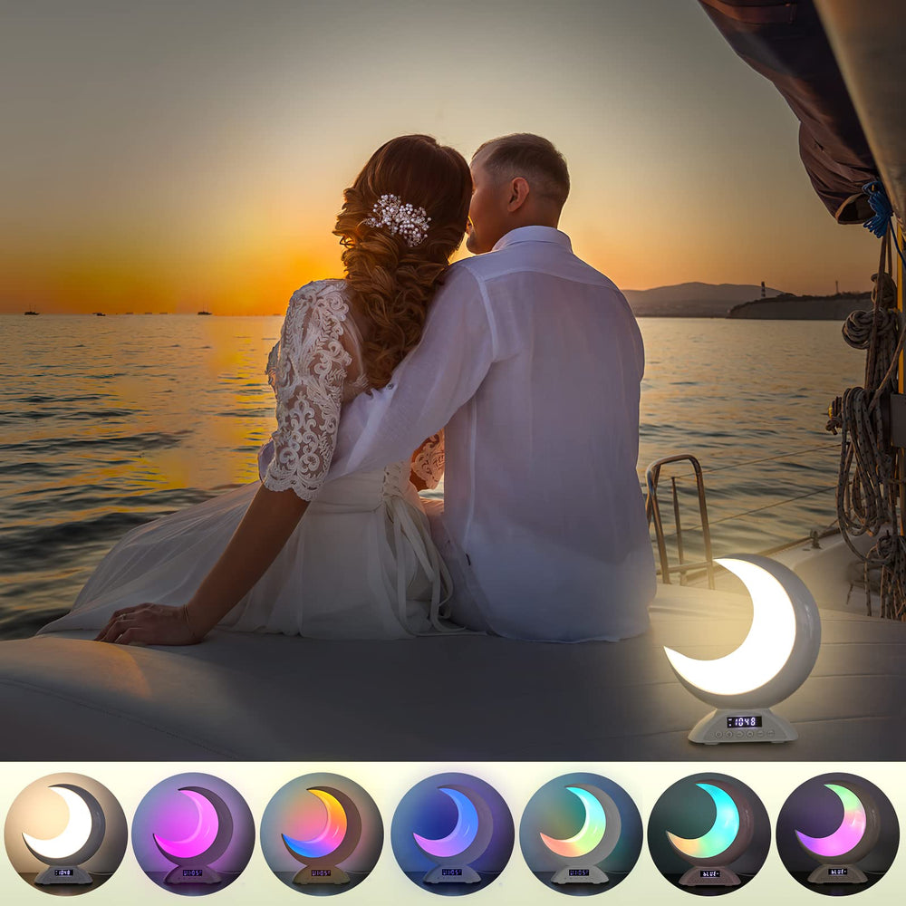 BRNEWO Moon Table Lamp RGB colors create a romantic atmosphere for any setting