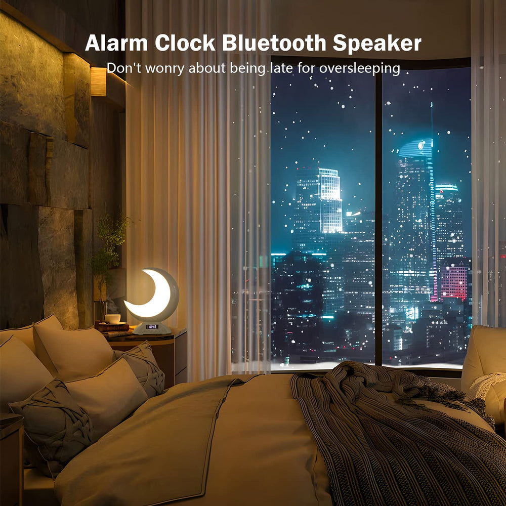 BRNEWO Moon Table Lamp warm white LED provides gentle illumination across rooms