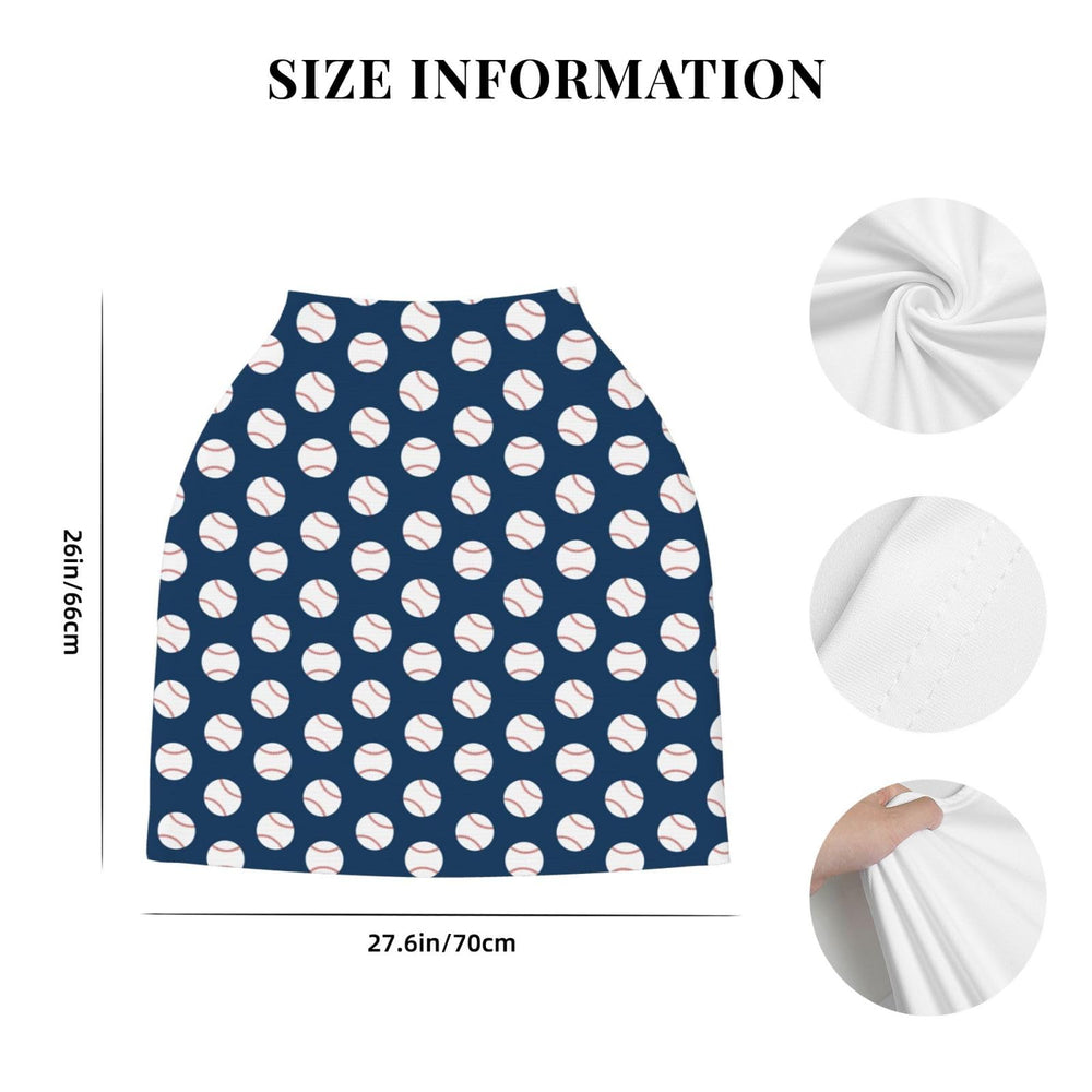 Broiteid baseball-blue fabric closeup shows soft breathable material