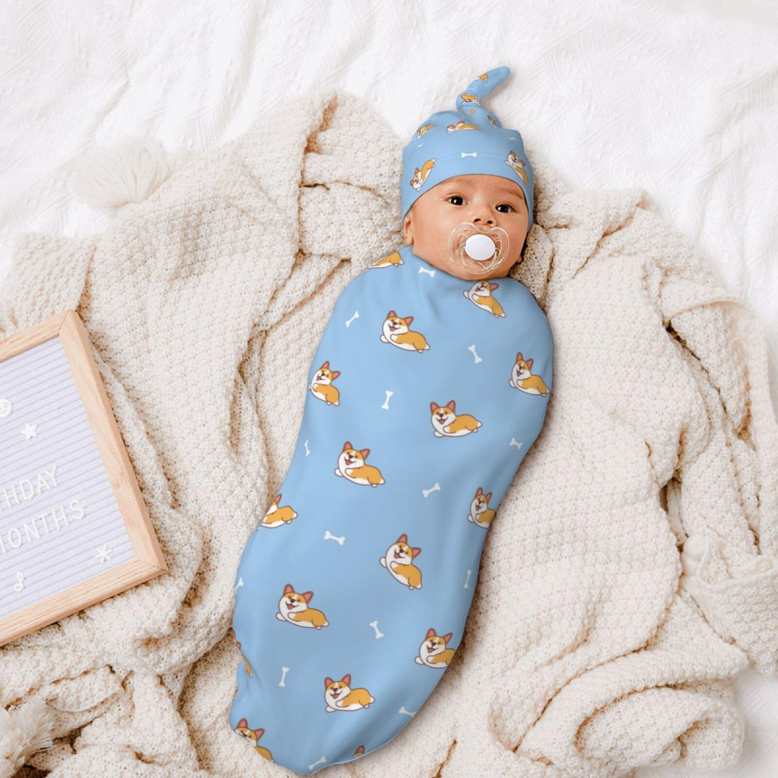 Broiteid corgi-soft-fabric: plush polyester for delicate skin comfort.