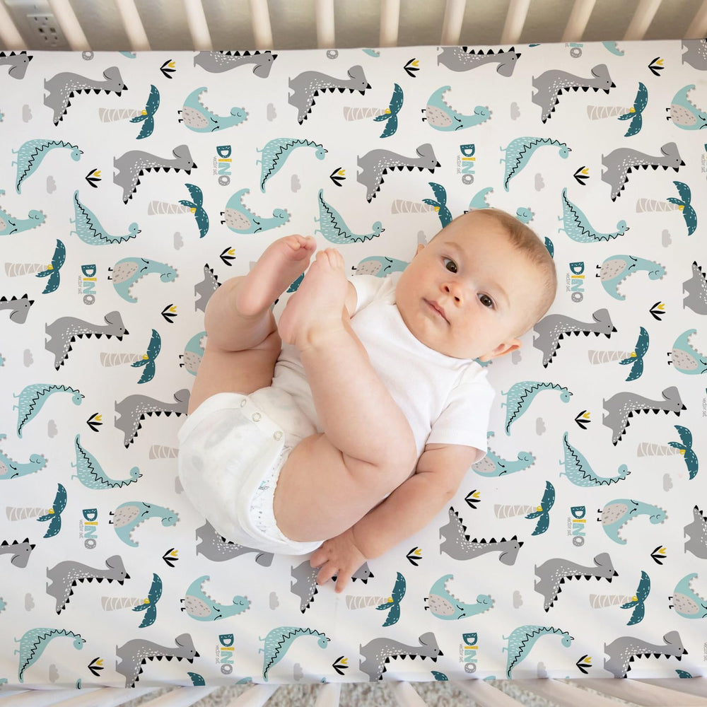 BROLEX crib sheets elastic-fit edge snug secure fit on standard cribs