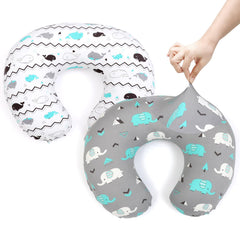 BROLEX baby nursing pillow cover elephant pattern delivers cozy support for feeding