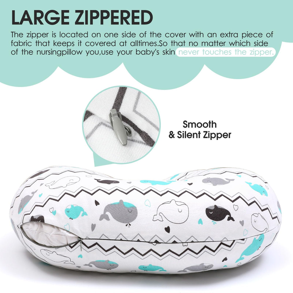 BROLEX two-pack baby pillow covers built for busy parents and quick cleaning