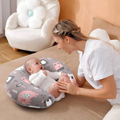 BROLEX baby nursing pillow covers machine-washable fabric for busy parents.