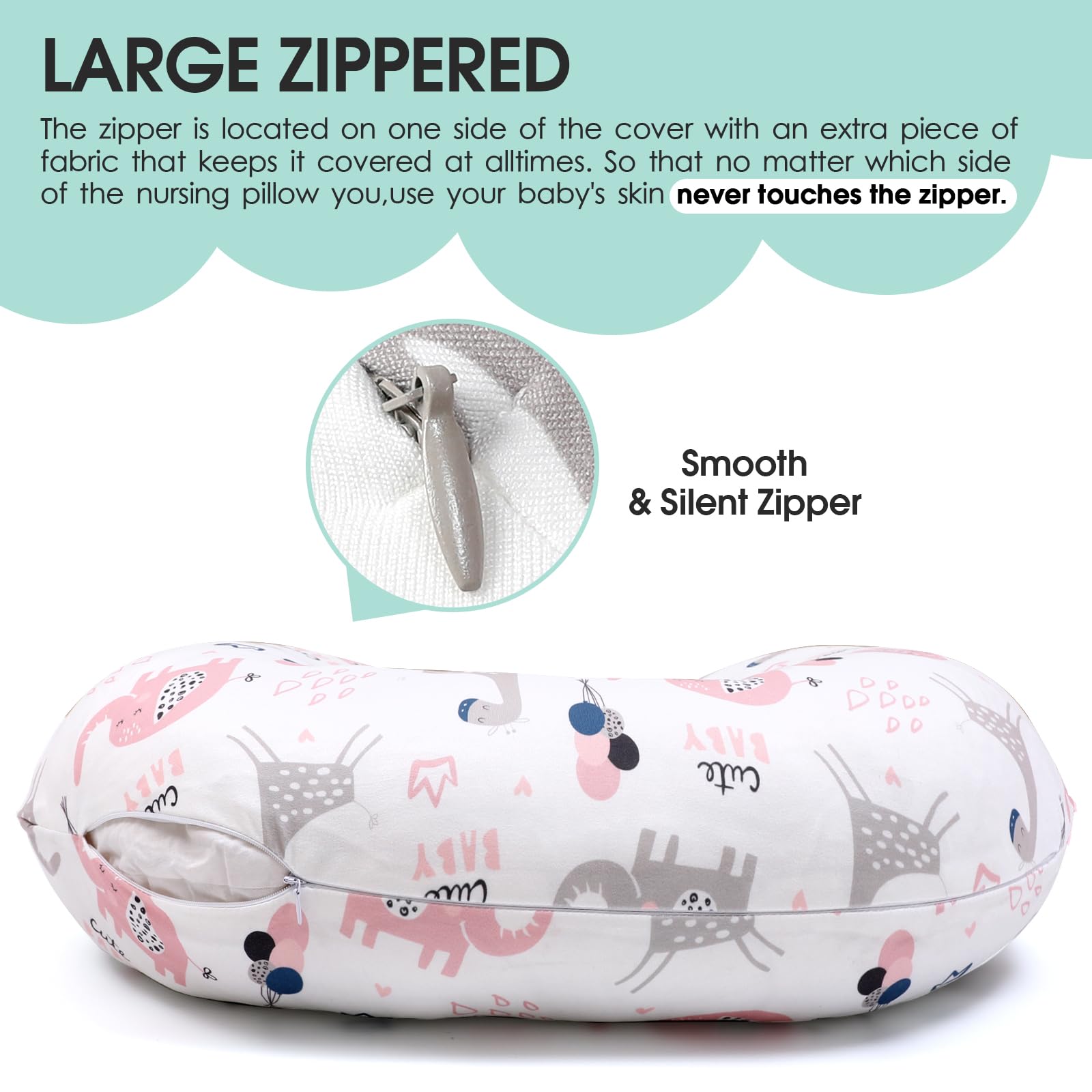 BROLEX covers feature stylish prints to brighten nurseries.