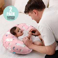 BROLEX nursing pillow cover is machine washable for easy care.
