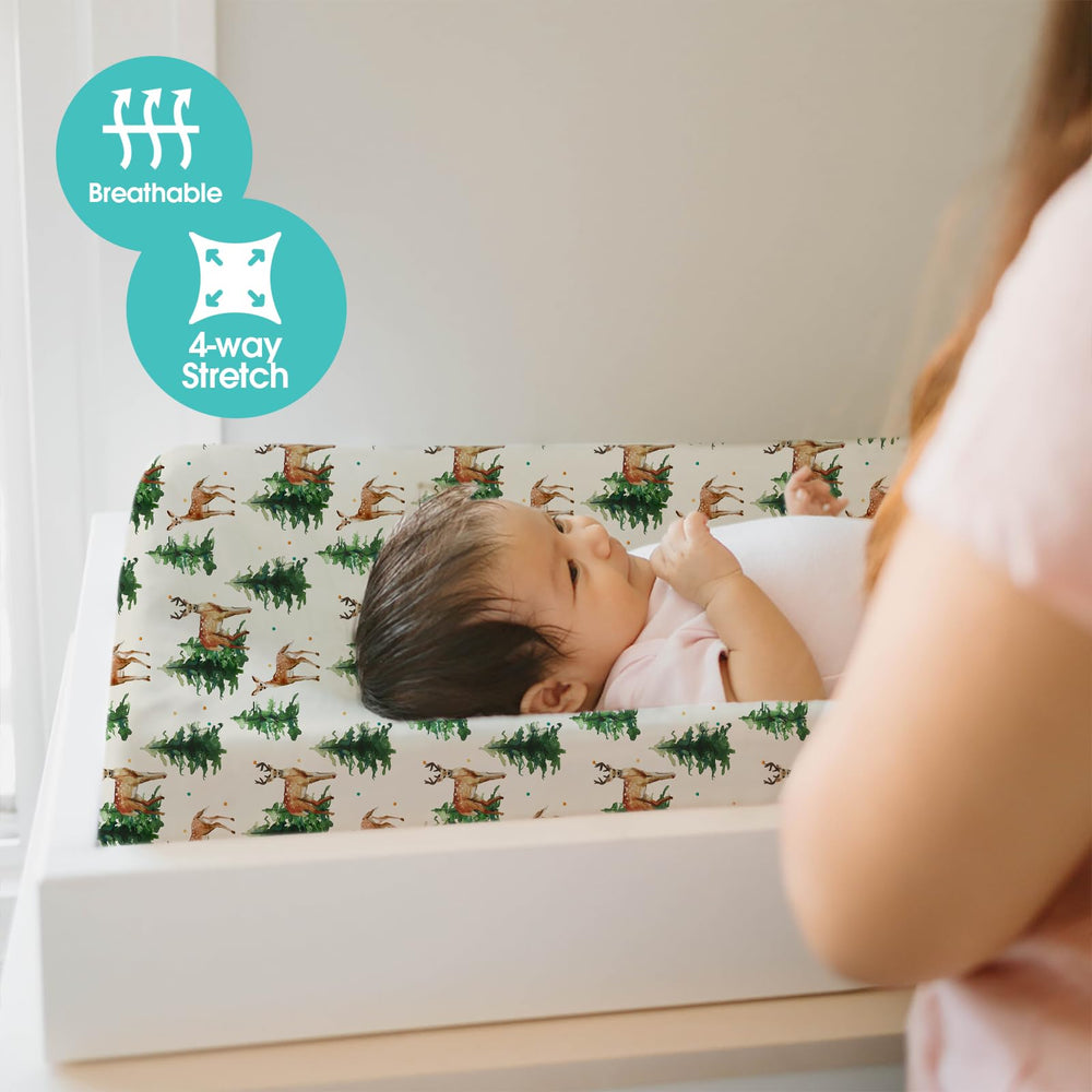 BROLEX 2-pack changing pad covers provide cozy surface for quick and easy diaper changes