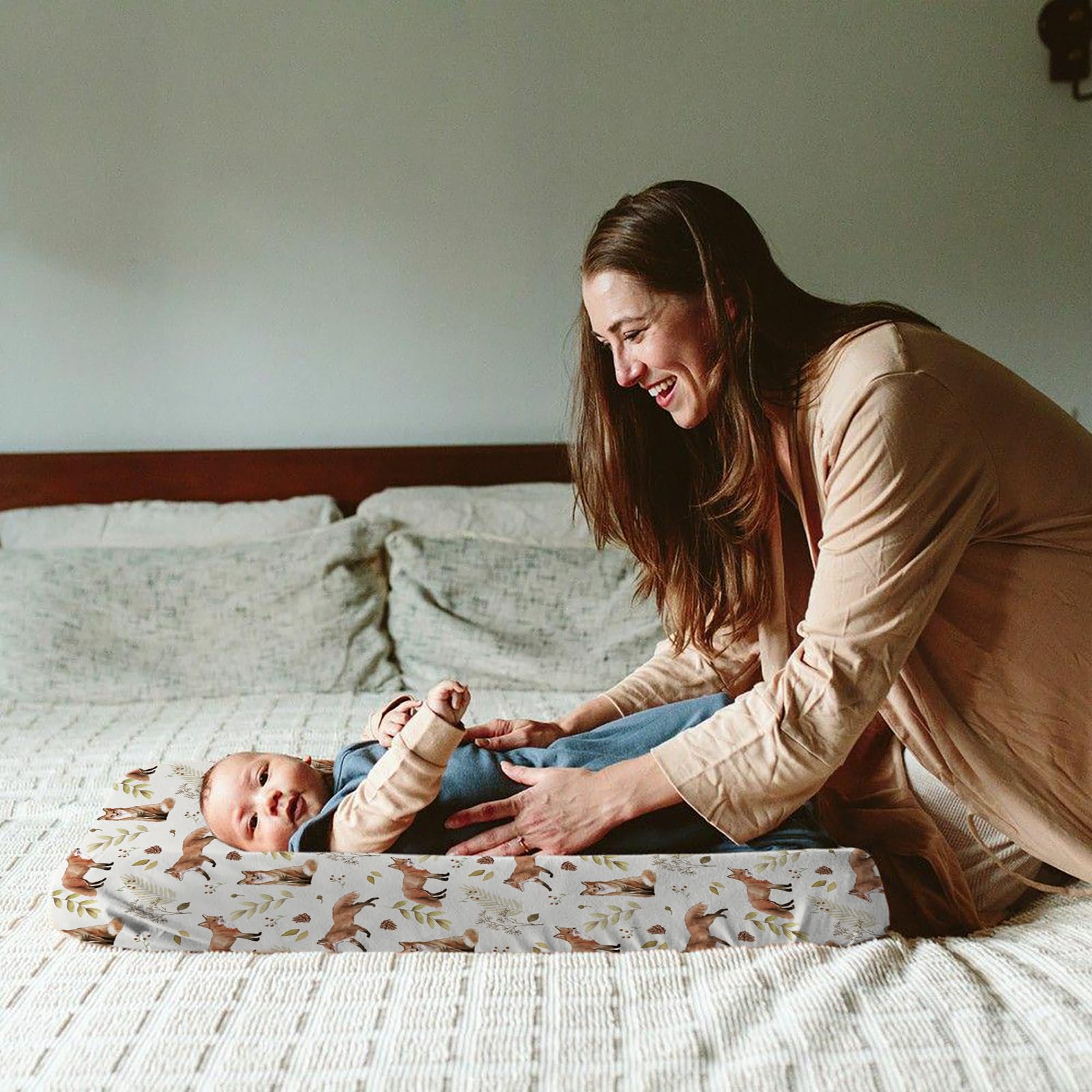 BROLEX changing pad cover portable design fits cribs and mats