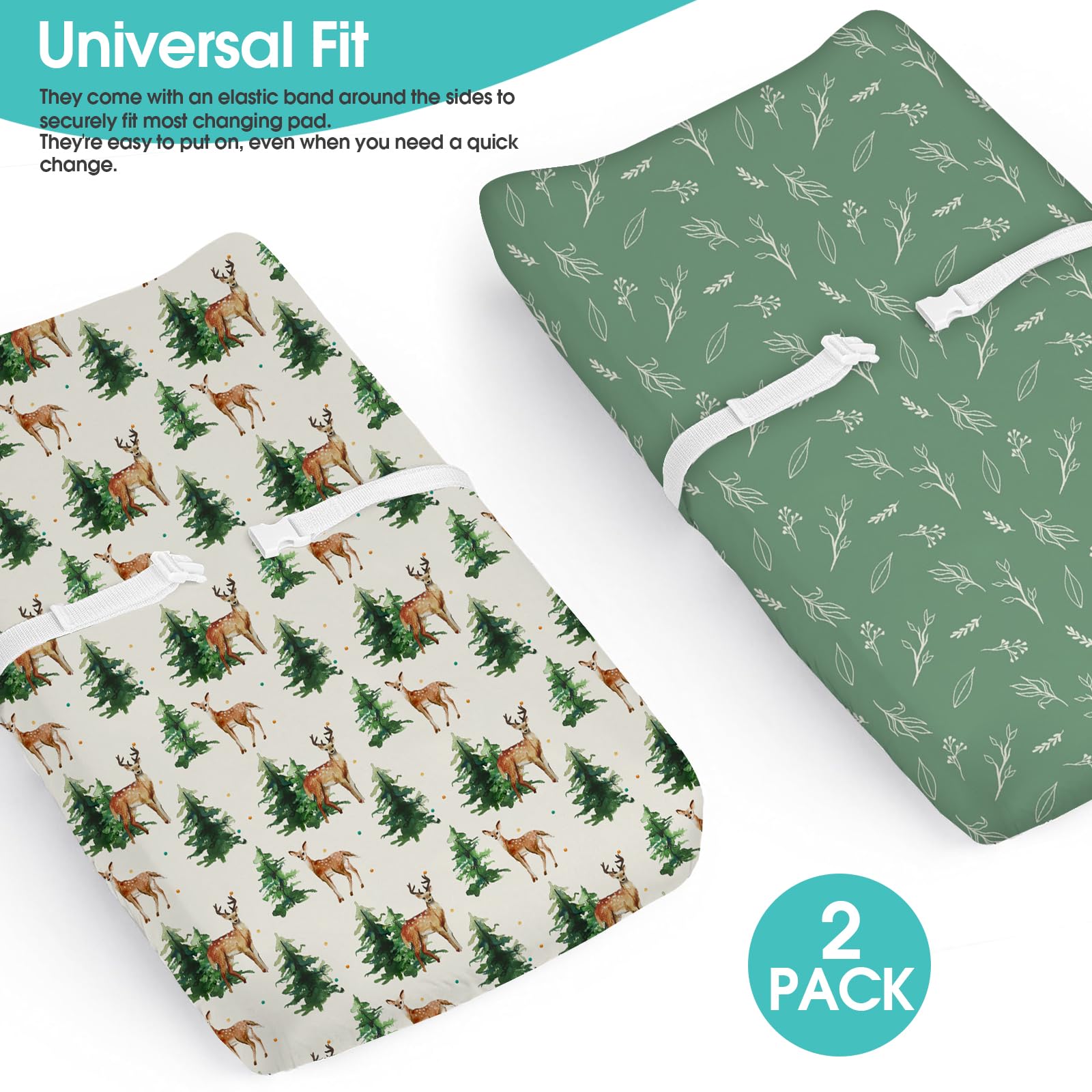 BROLEX changing pad cover ultra-soft fabric remains durable after washing and frequent use