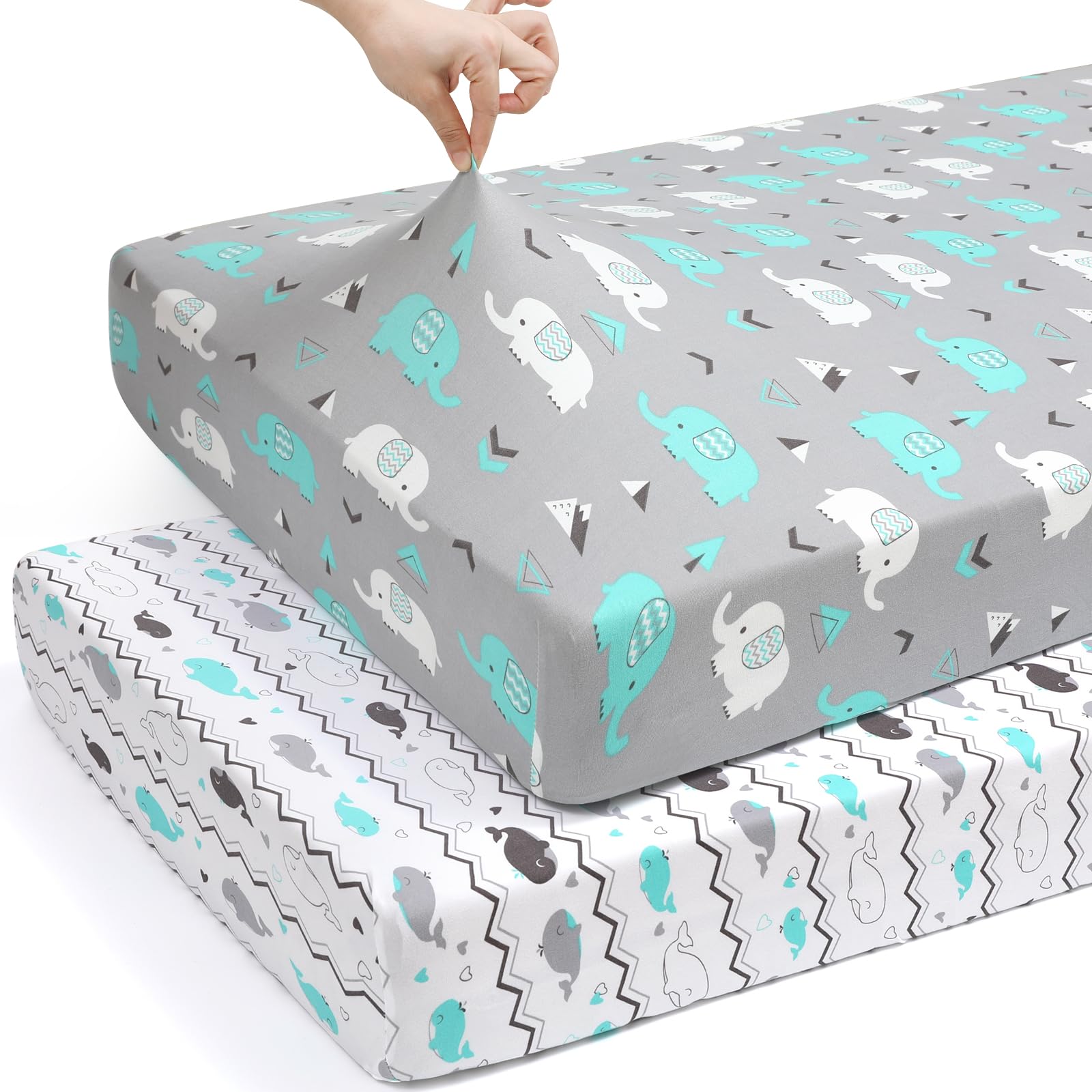BROLEX secure-fit elastic-edges keep sheets in place during playtime.