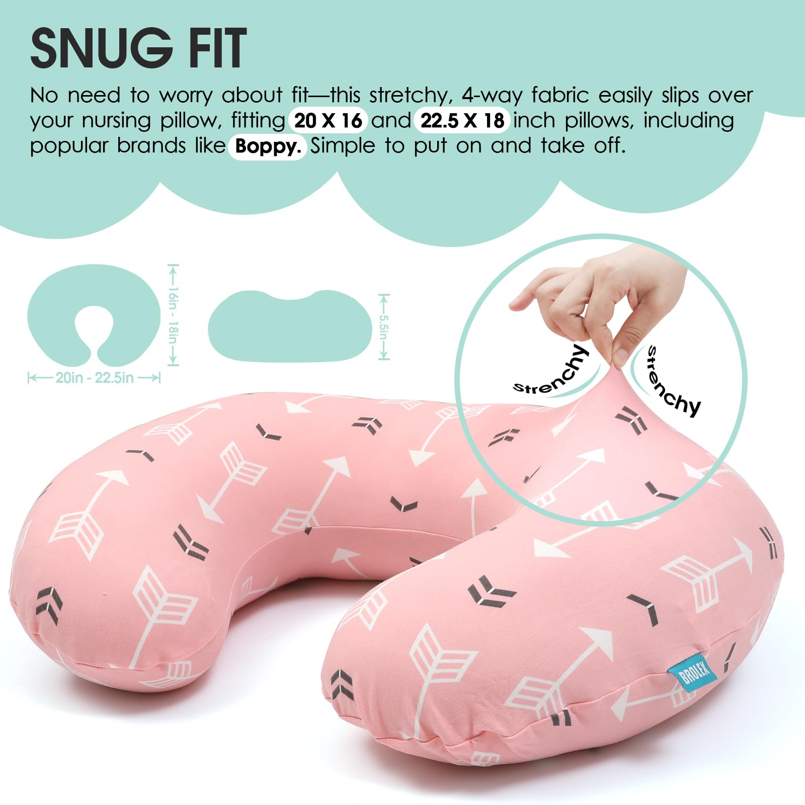 brolex soft breathable fabric enhances baby skin comfort during cuddles and nursing.
