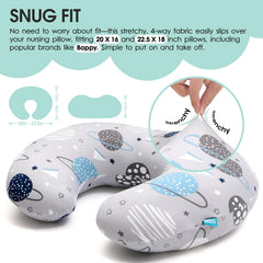 BROLEX Space Planet fabric close-up reveals soft, durable texture ideal for gentle baby contact.