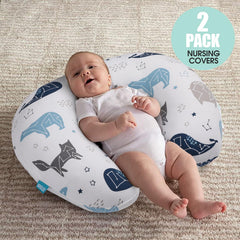 BROLEX Space Planet cover fits original Boppy pillows securely during nursing sessions.