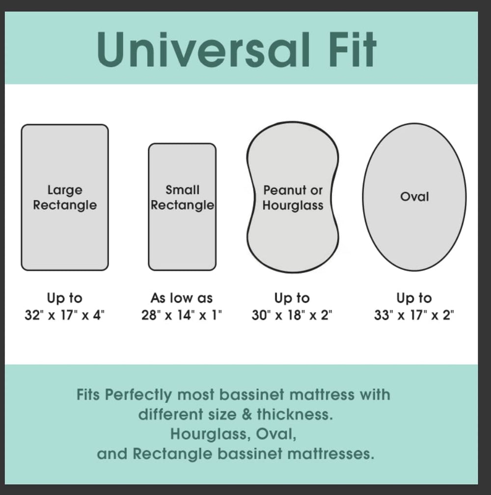 BROLEX machine-washable bassinet sheet for easy care and quick-drying.