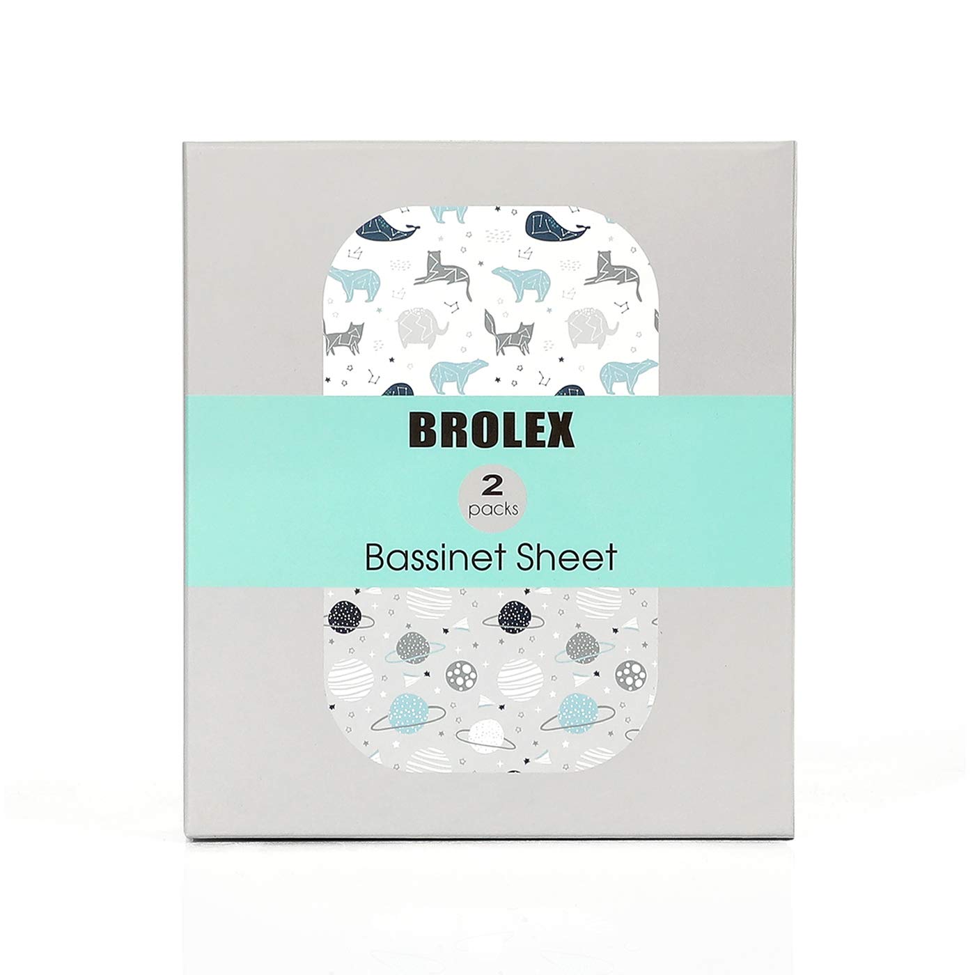 BROLEX stretch-fitted bassinet sheets with elastic edge stay secure during naps