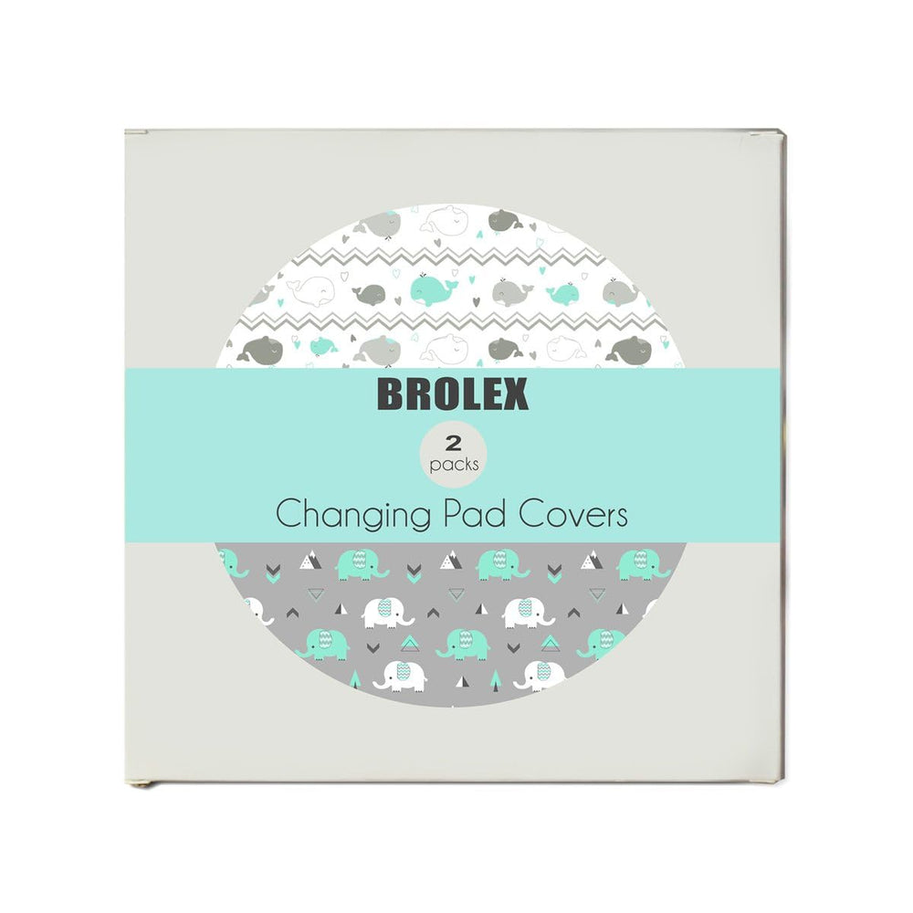 BROLEX whale pattern changing pad cover offers cozy comfort during diaper changes