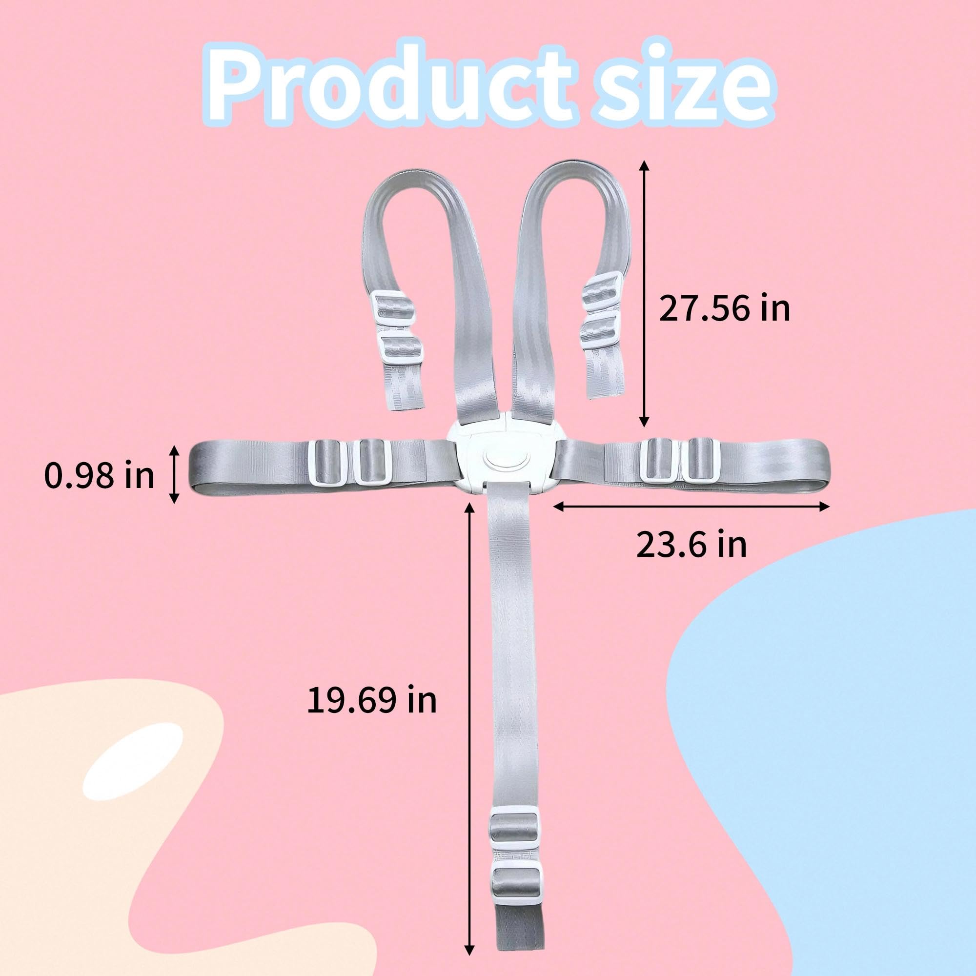 Brougetme adjustable harness straps showing growth-friendly configuration