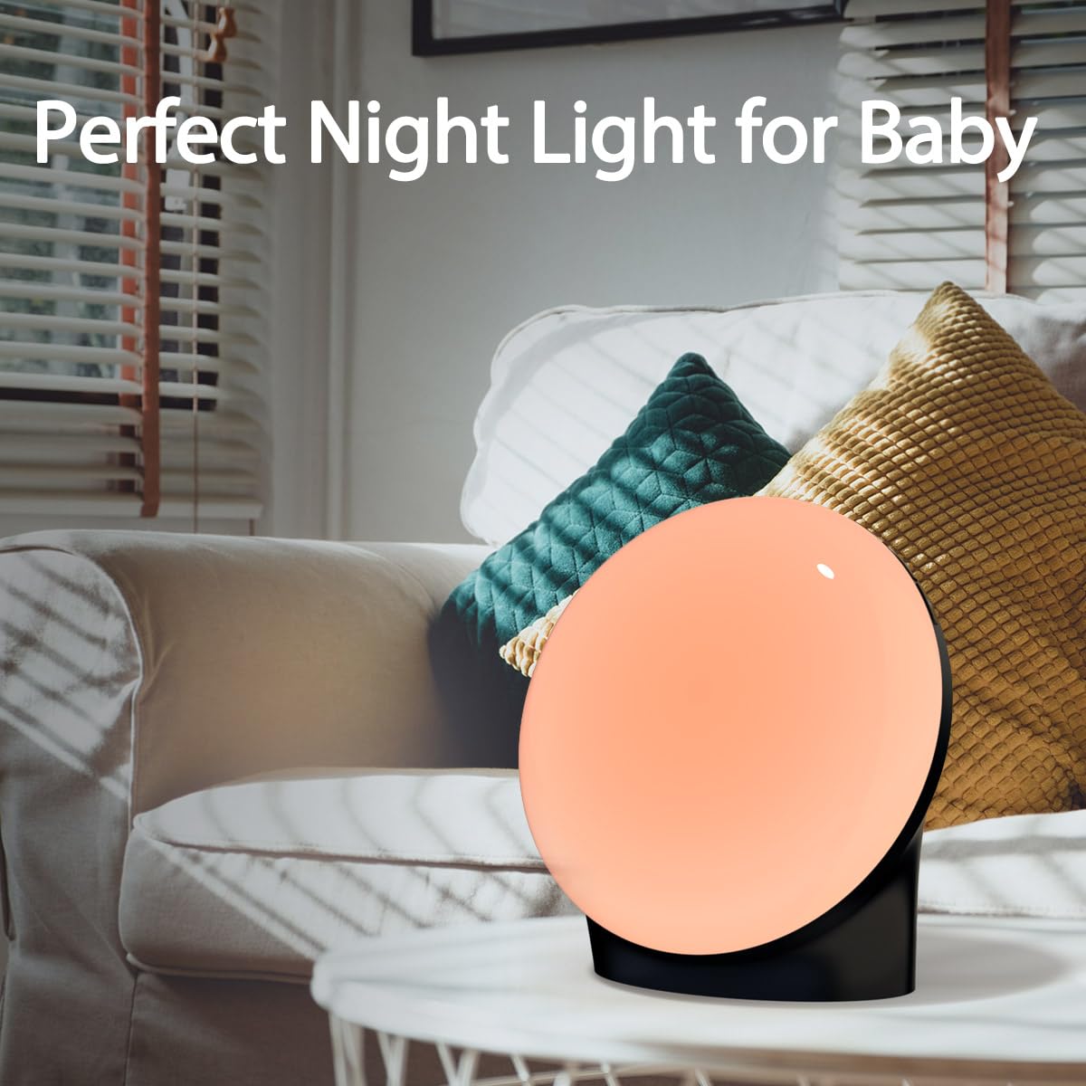 BrownNoise night light shows 12 colors for soothing mood