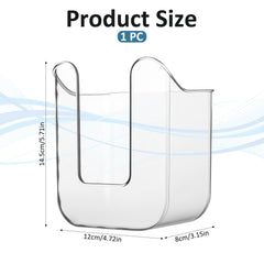 Bruislard wipes storage rack demonstrates space-saving organization for bathrooms.